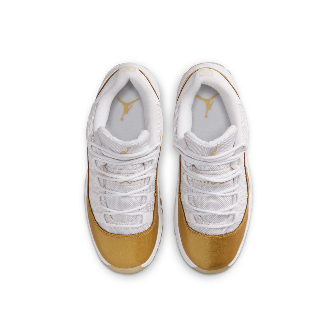 Jordan 11 Retro Low PS White Metallic Gold Team Gold 580522-102 | Pro Feet