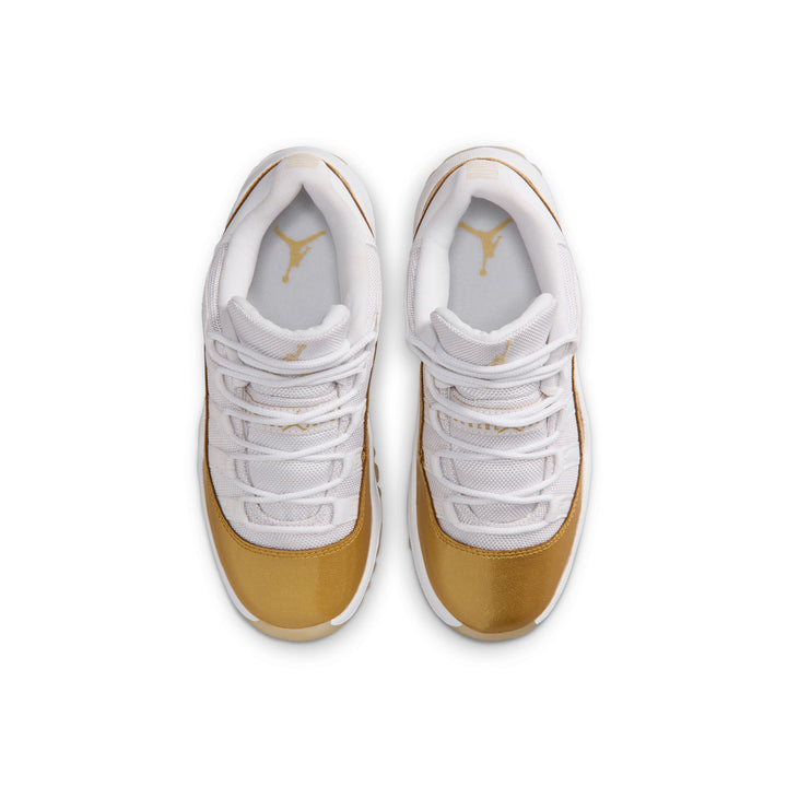 Jordan 11 Retro Low PS White Metallic Gold Team Gold 580522-102 | Pro Feet