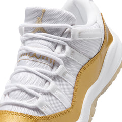 Jordan 11 Retro Low PS White Metallic Gold Team Gold 580522-102 | Pro Feet