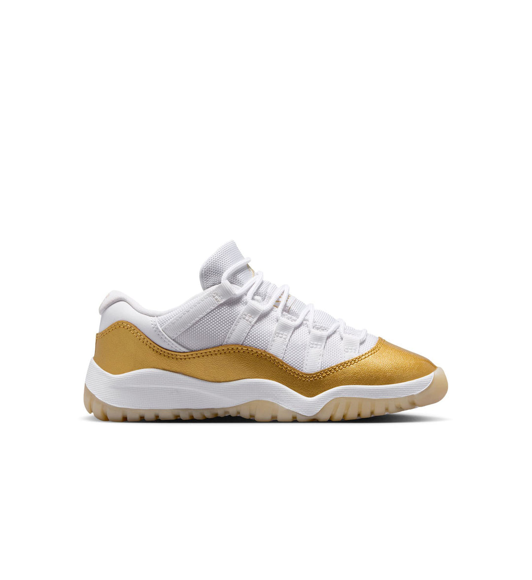 Jordan 11 Retro Low PS White Metallic Gold Team Gold 580522-102 | Pro Feet