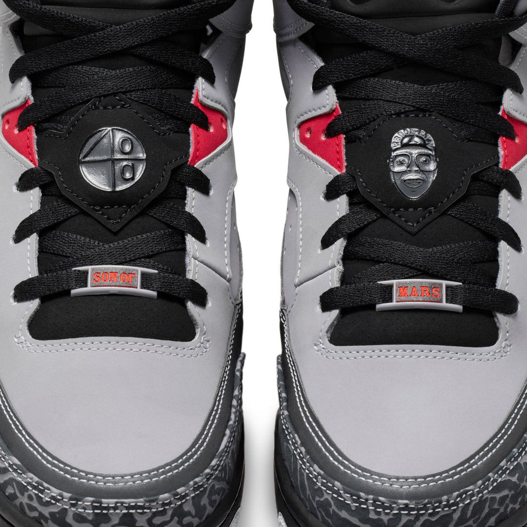 Jordan Son of Mars Low Cement Grey White Black Fire Red | Pro Feet | 580603-004