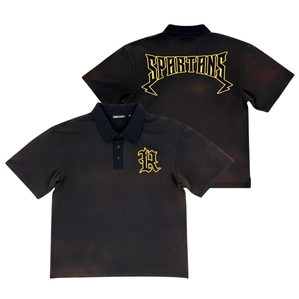 Rebel Minds Spartans Twill Polo Tee Rust 610-11626 | Pro Feet