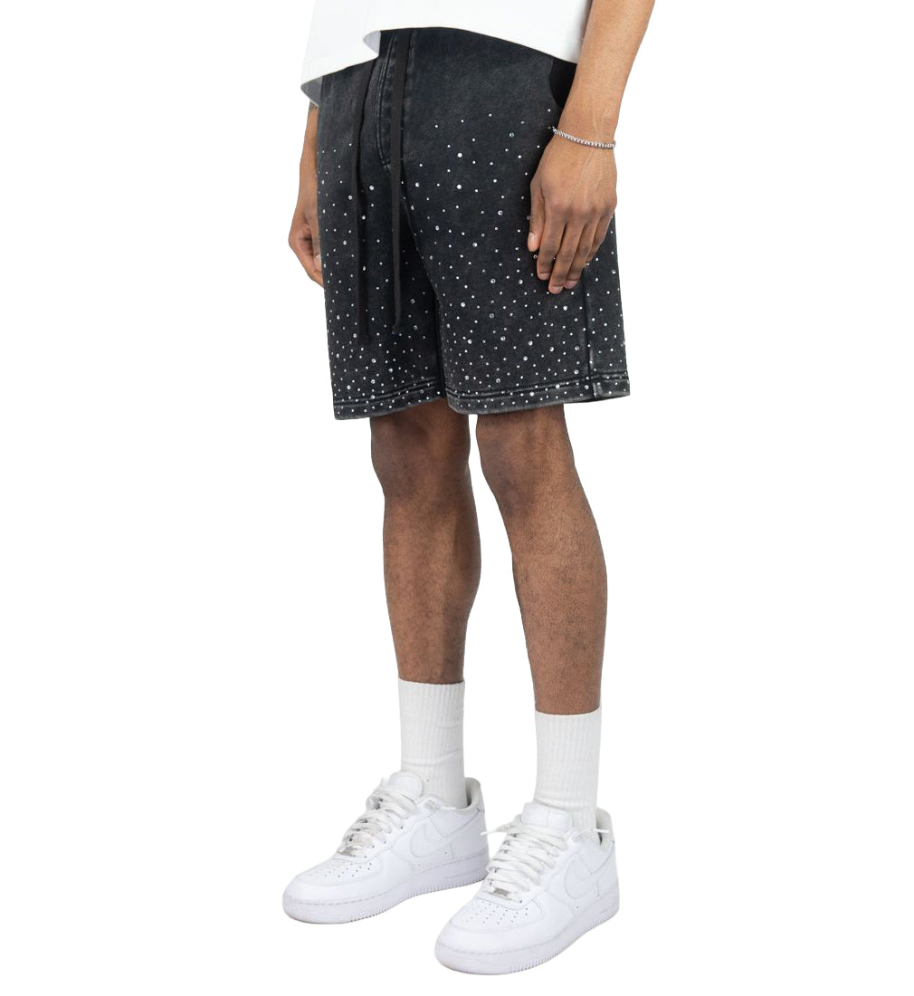 Rebel Minds Rhinestone Galaxy FT Shorts Black 610-11965 | Pro Feet