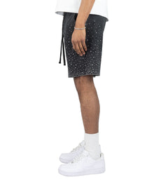 Rebel Minds Rhinestone Galaxy FT Shorts Black 610-11965 | Pro Feet