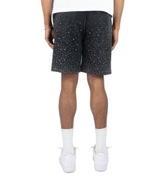 Rebel Minds Rhinestone Galaxy FT Shorts Black 610-11965 | Pro Feet