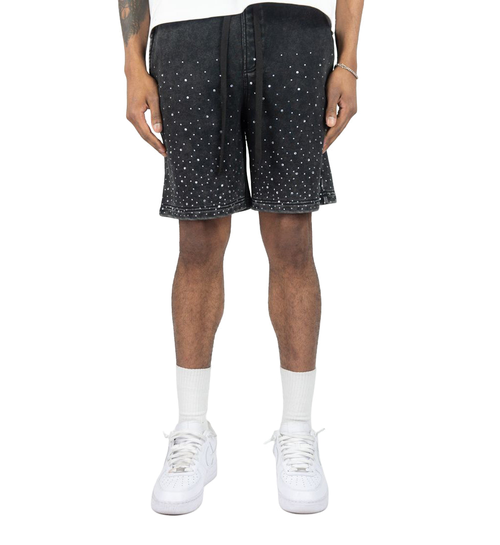 Rebel Minds Rhinestone Galaxy FT Shorts Black 610-11965 | Pro Feet