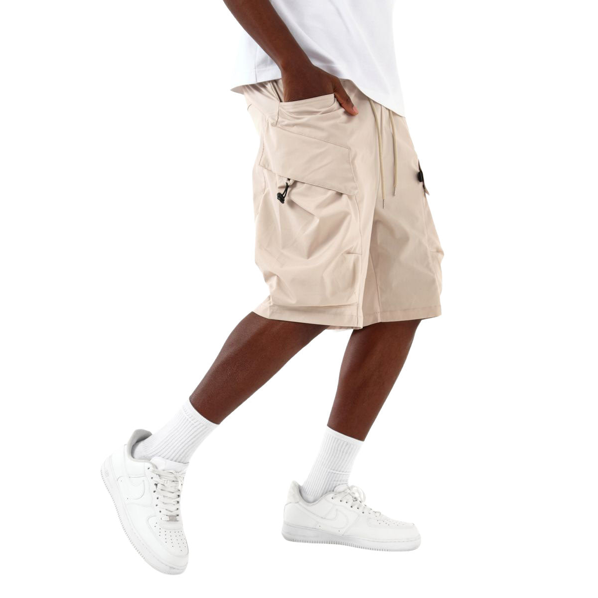 Copper Rivet Twill Cargo Shorts Taupe | Pro Feet | 612501-TAUPE
