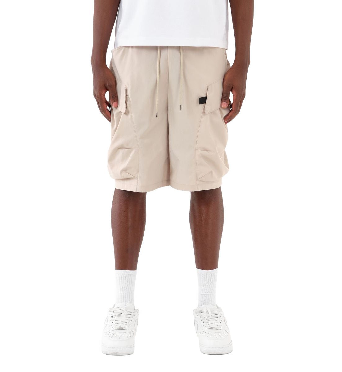 Copper Rivet Twill Cargo Shorts Taupe | Pro Feet | 612501-TAUPE