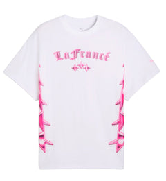 PUMA LaFrancé Pink Heem SS Tee Puma White 633842_01 | Pro Feet