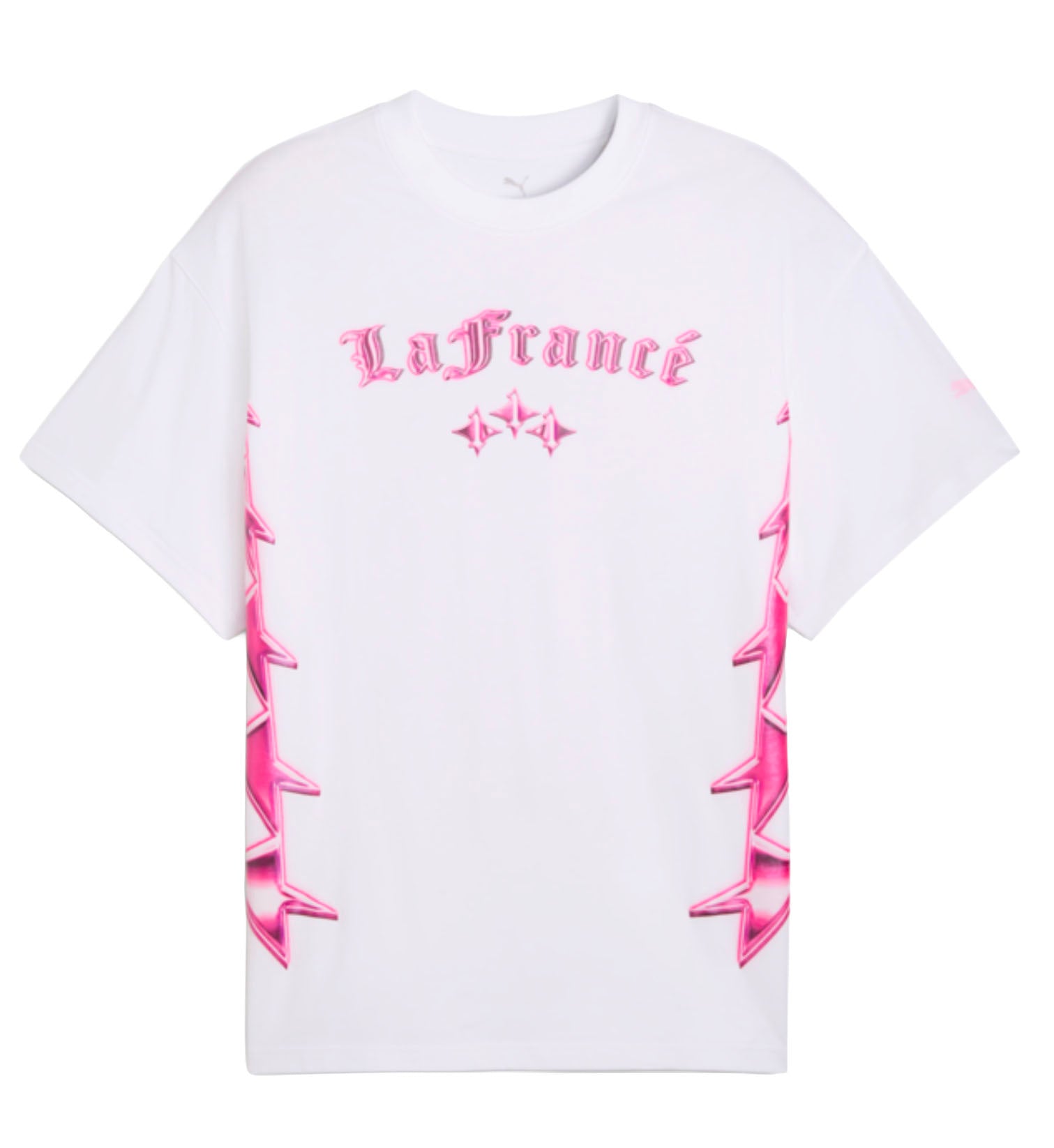 PUMA LaFrancé Pink Heem SS Tee Puma White 633842_01 | Pro Feet