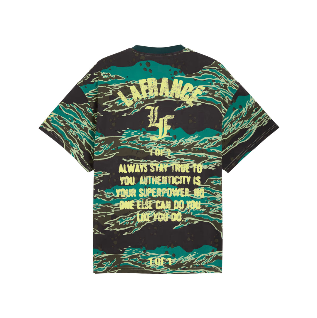 PUMA LaFrancé Supply Oversized Tee Green Terrain AOP (63463801)