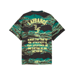 PUMA LaFrancé Supply Oversized Tee Green Terrain AOP (63463801)