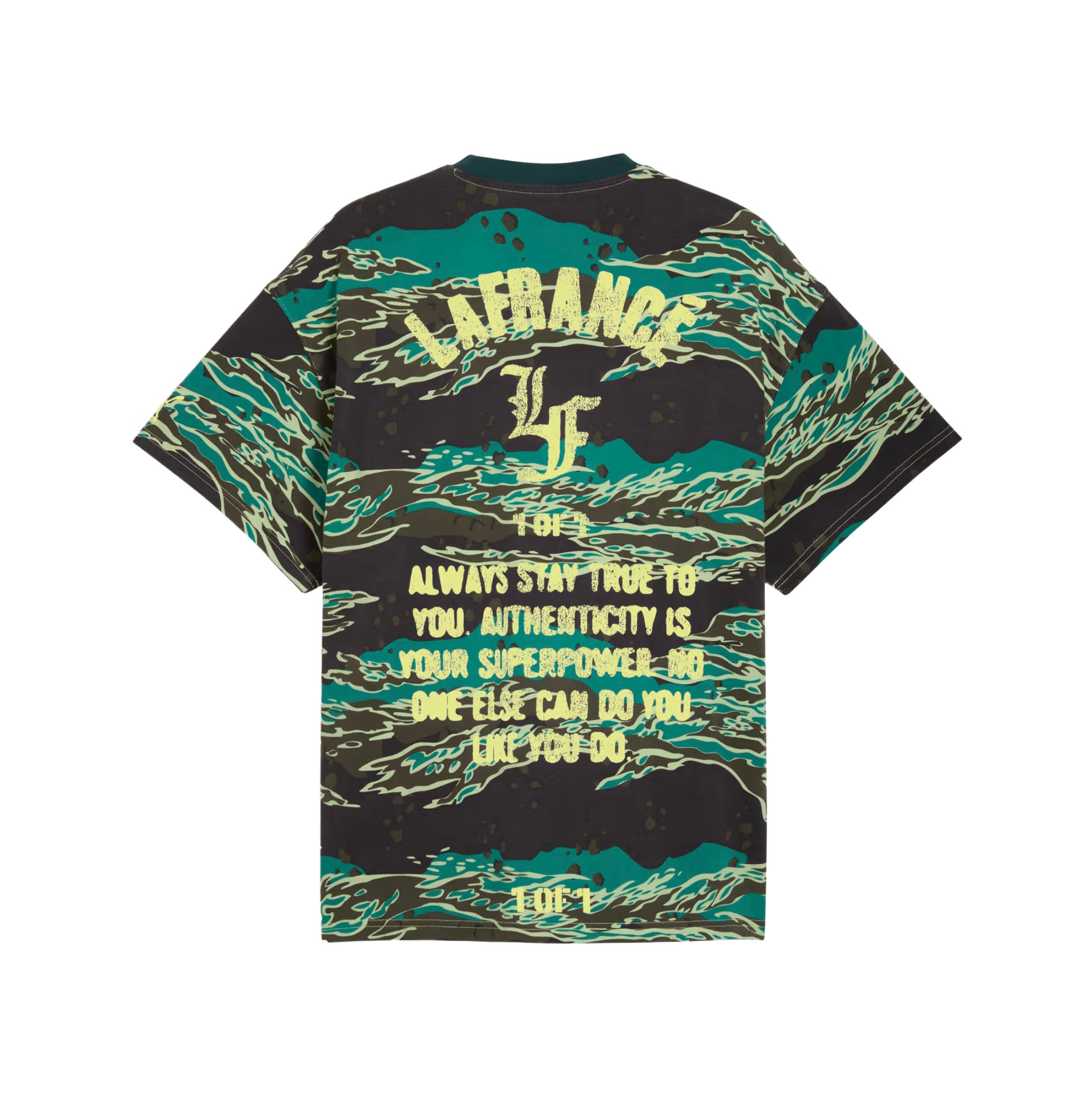 PUMA LaFrancé Supply Oversized Tee Green Terrain AOP (63463801)