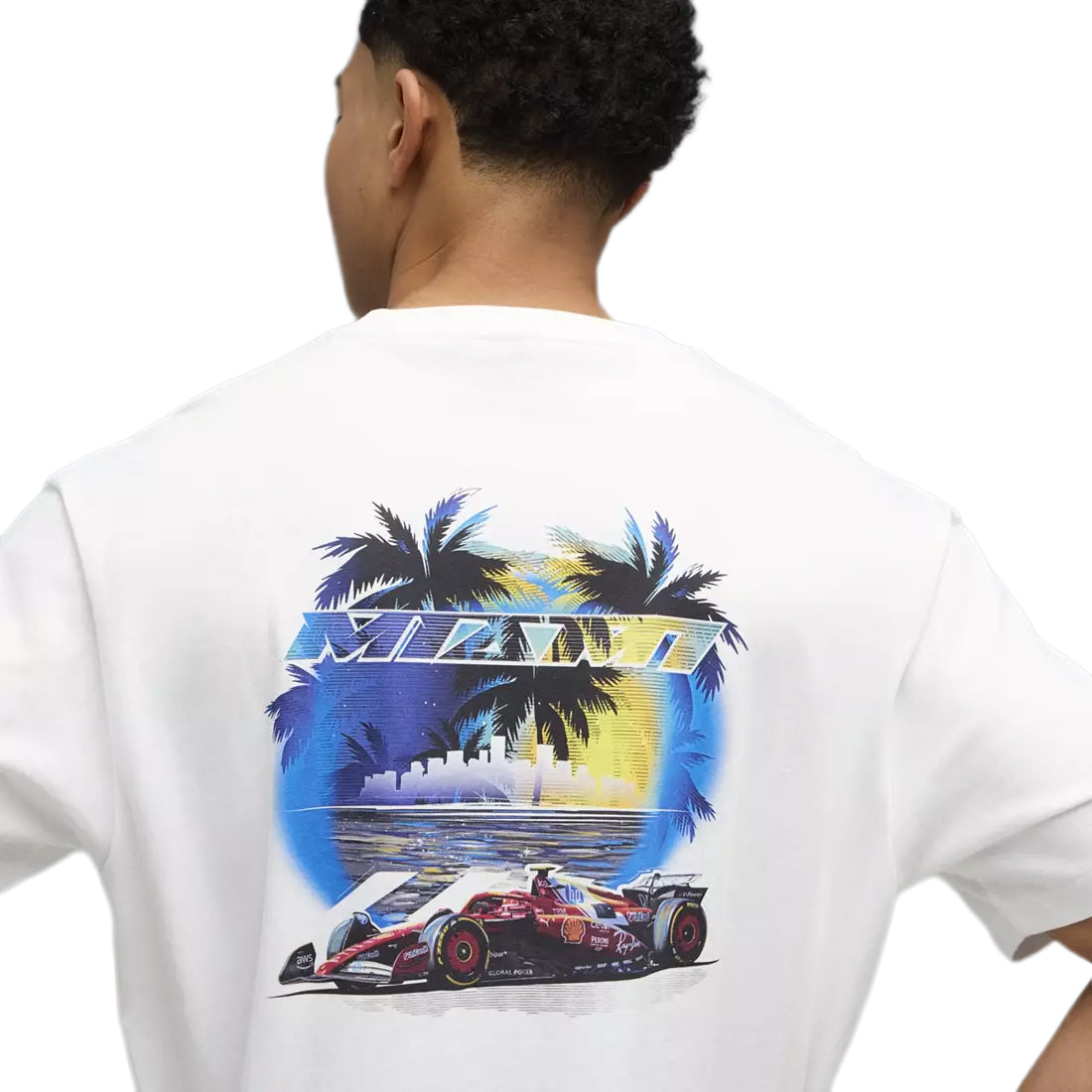 PUMA F1 Ferrari Miami T-Shirt Puma White 63645704 | Pro Feet