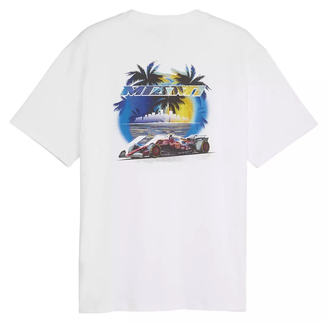 PUMA F1 Ferrari Miami T-Shirt Puma White 63645704 | Pro Feet