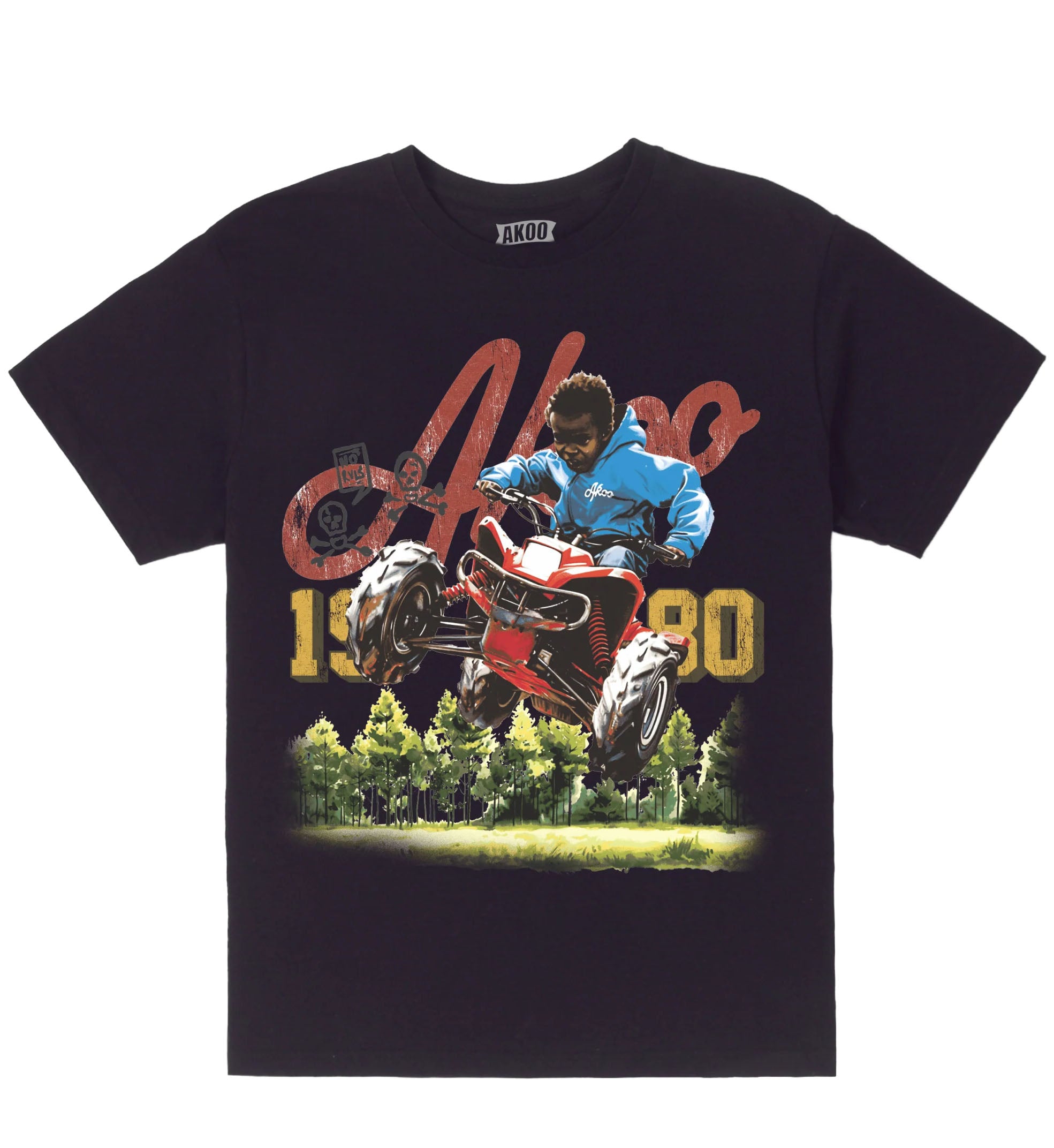 AKOO Heaven ATV SS Tee Navy (751-0202)