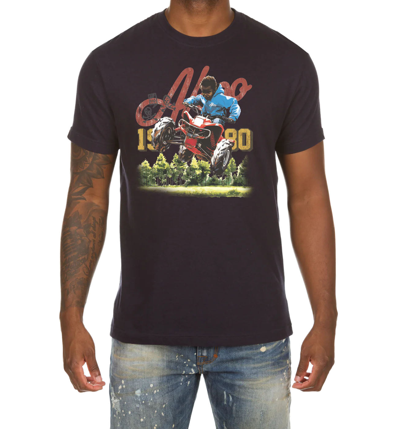 AKOO Heaven ATV SS Tee Navy (751-0202)