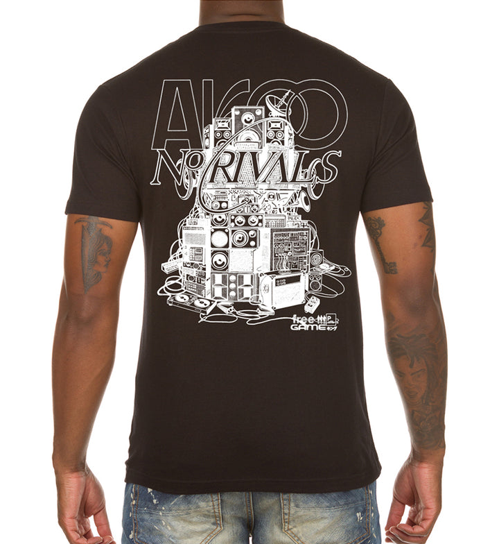 Backside black AKOO Soundwave SS Tee