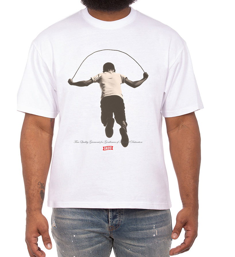 White AKOO Heart of Gold SS Tee