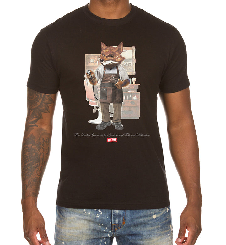 Black AKOO Slick Fade SS Tee
