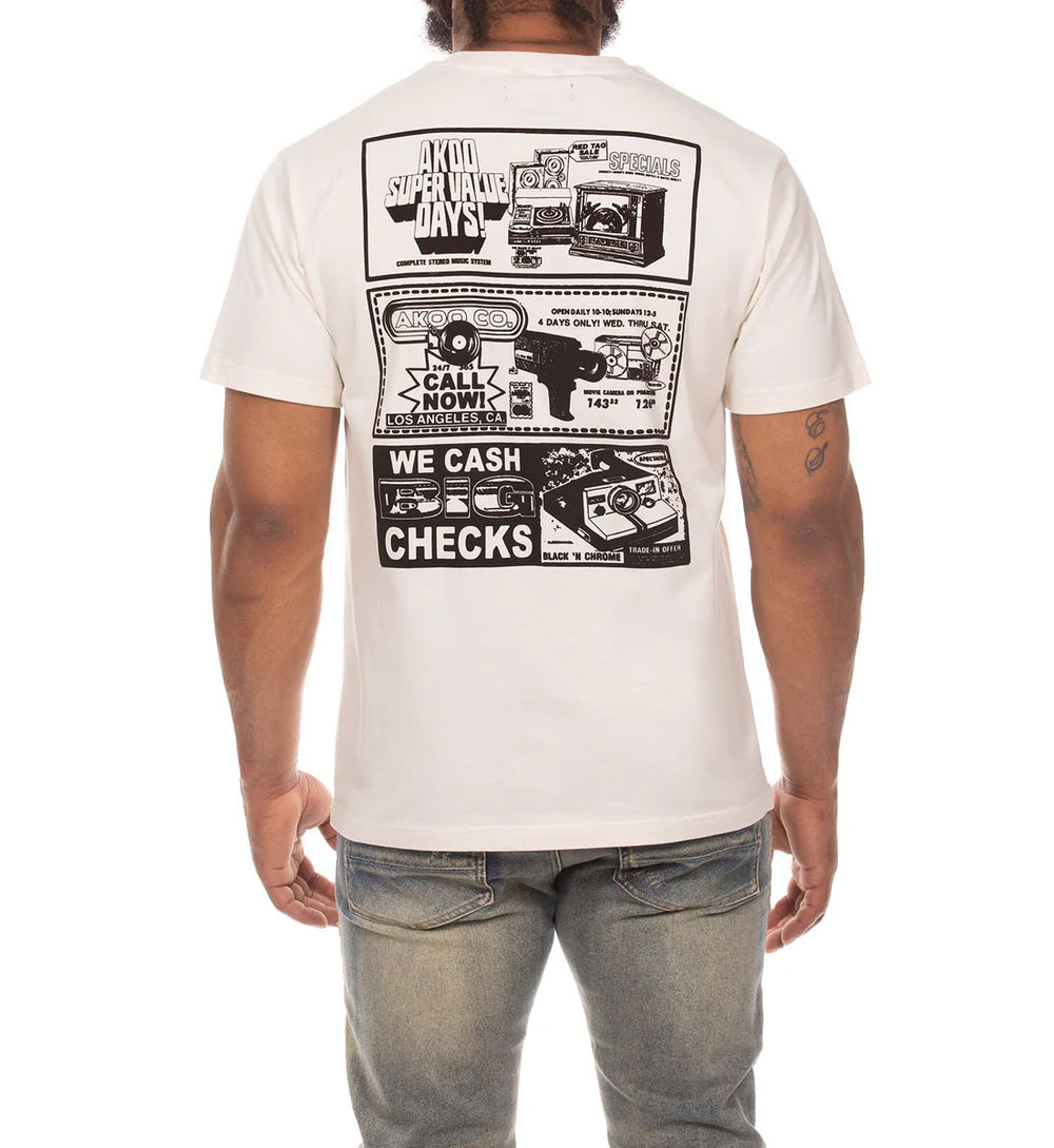 AKOO Static Short Sleeve Knit Tee “Whisper White” (751-6304)