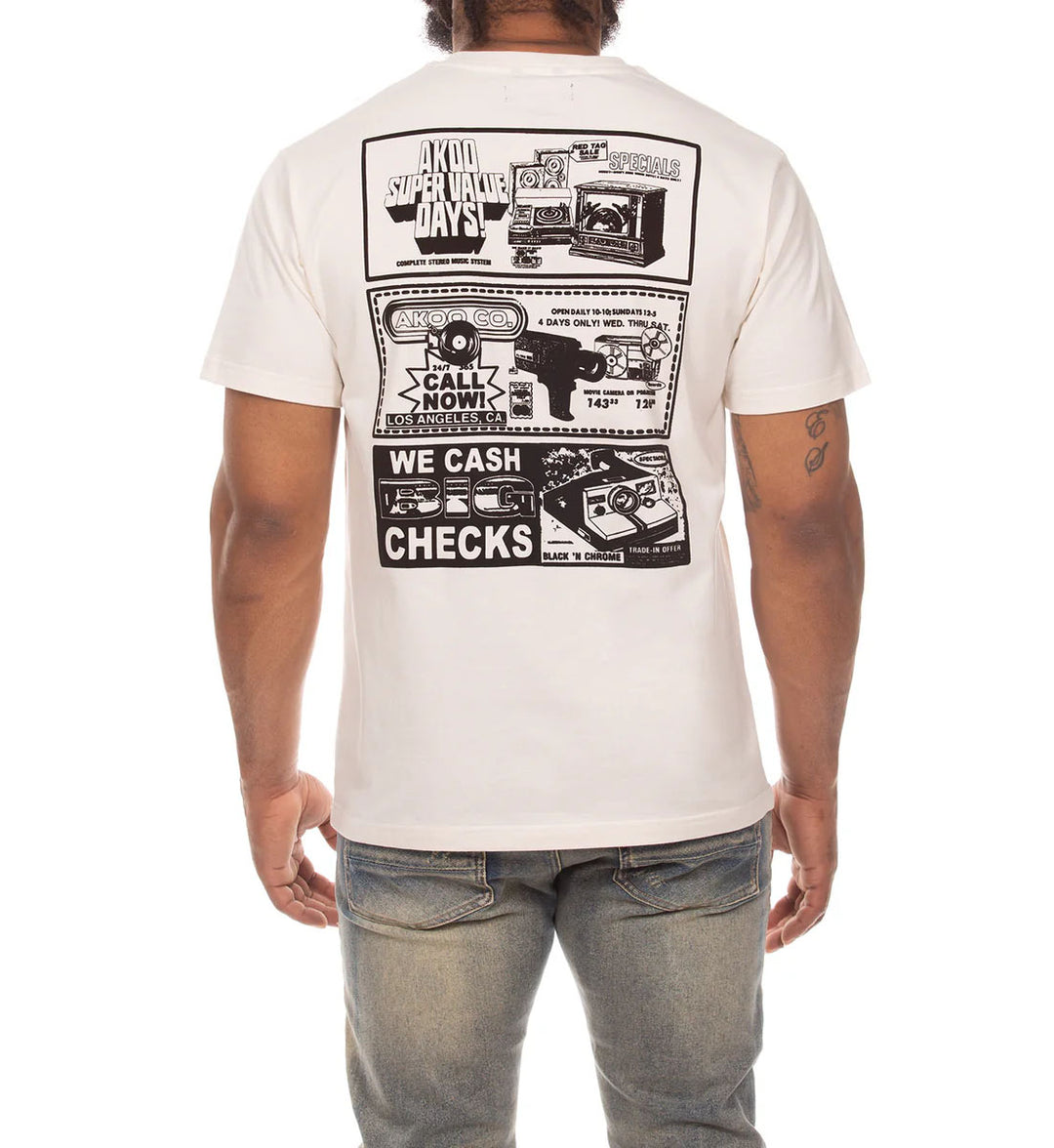 AKOO Static Short Sleeve Knit Tee “Whisper White” (751-6304)