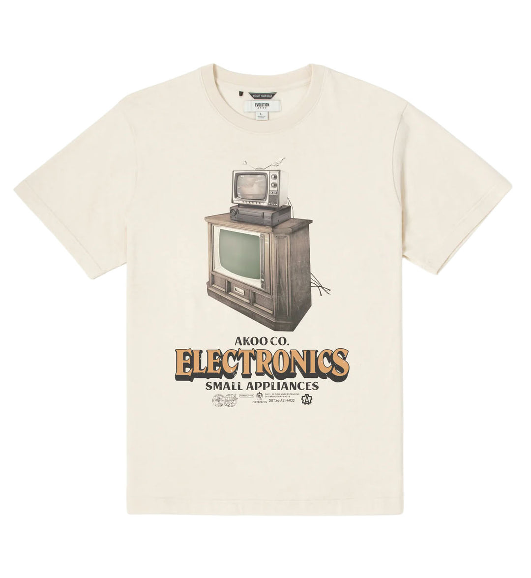 AKOO Static Short Sleeve Knit Tee “Whisper White” (751-6304)