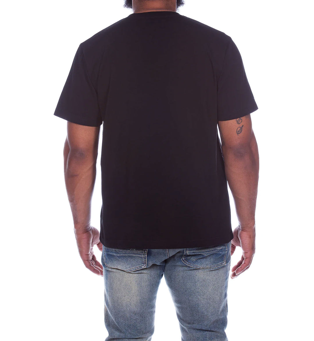 AKOO Block View Short Sleeve Knit Tee “Black” (751-6307)