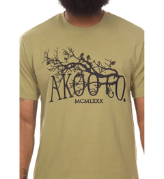 AKOO Family Tree Short Sleeve Knit Tee “Sage” (751-6308)
