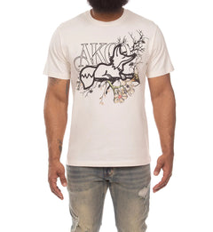 AKOO Higher Ground Short Sleeve Knit Tee “Whisper White” (751-6309)