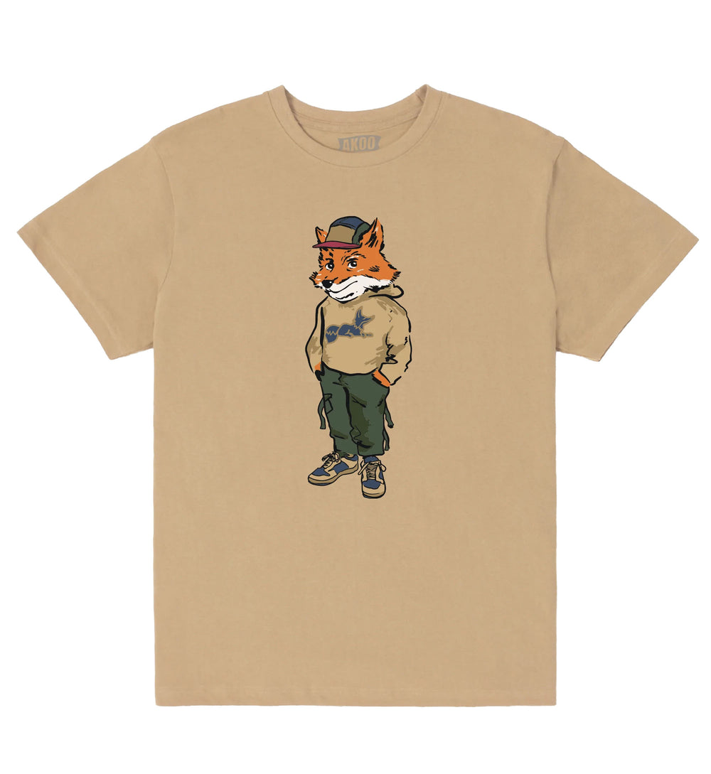 AKOO Men’s Fitted Short Sleeve Tee “Sand” (751-7209)