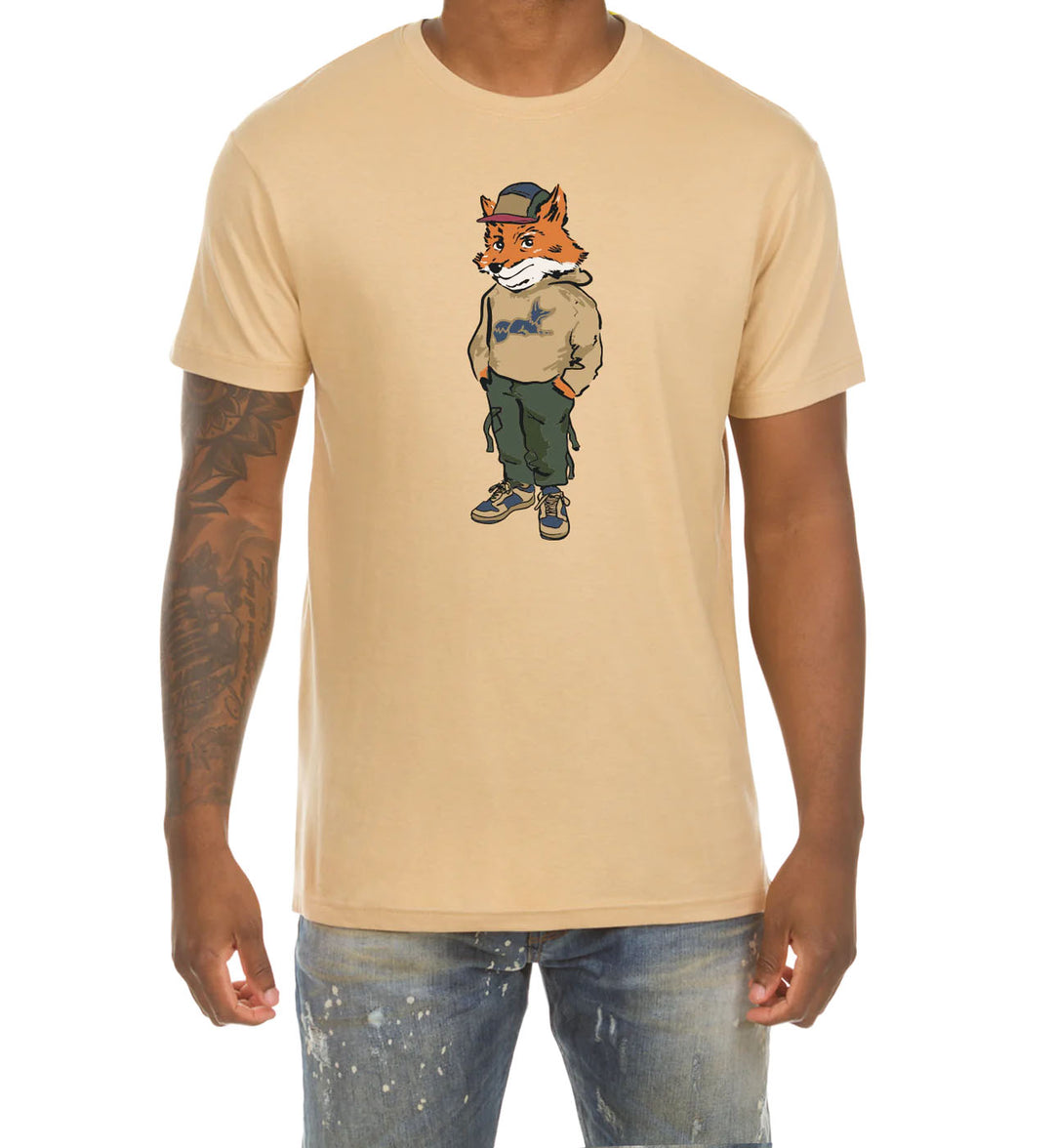 AKOO Men’s Fitted Short Sleeve Tee “Sand” (751-7209)