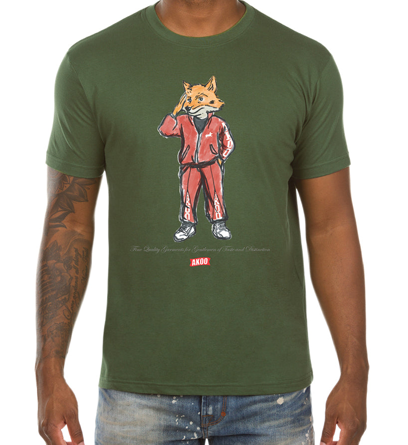 Person wearing AKOO Track Slick SS TEE