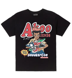 AKOO Sneaker Con SS Tee Black 751-9208 | Pro Feet