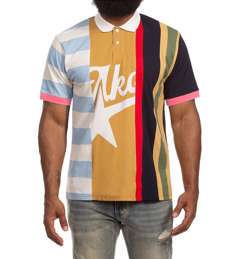 Man wearing AKOO Spike SS Polo