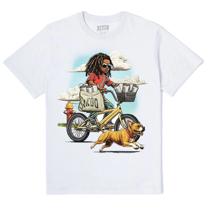 AKOO Paperboy SS Tee White 761-0201 | Pro Feet
