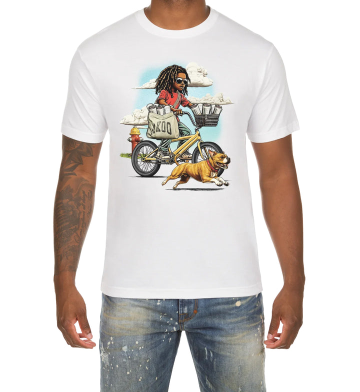 AKOO Paperboy SS Tee White 761-0201 | Pro Feet