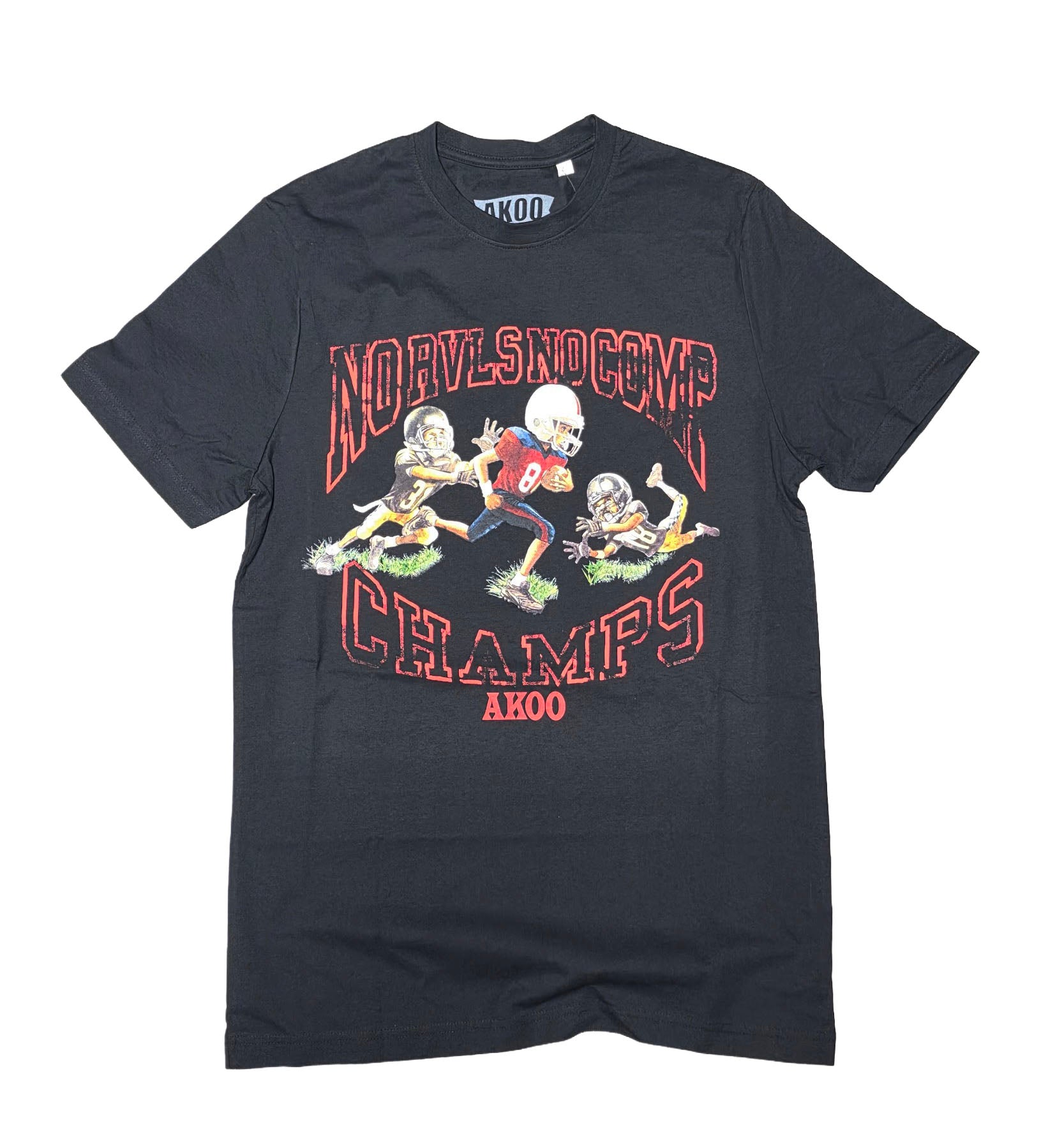 Akoo Champs SS Tee Black (761-2215)