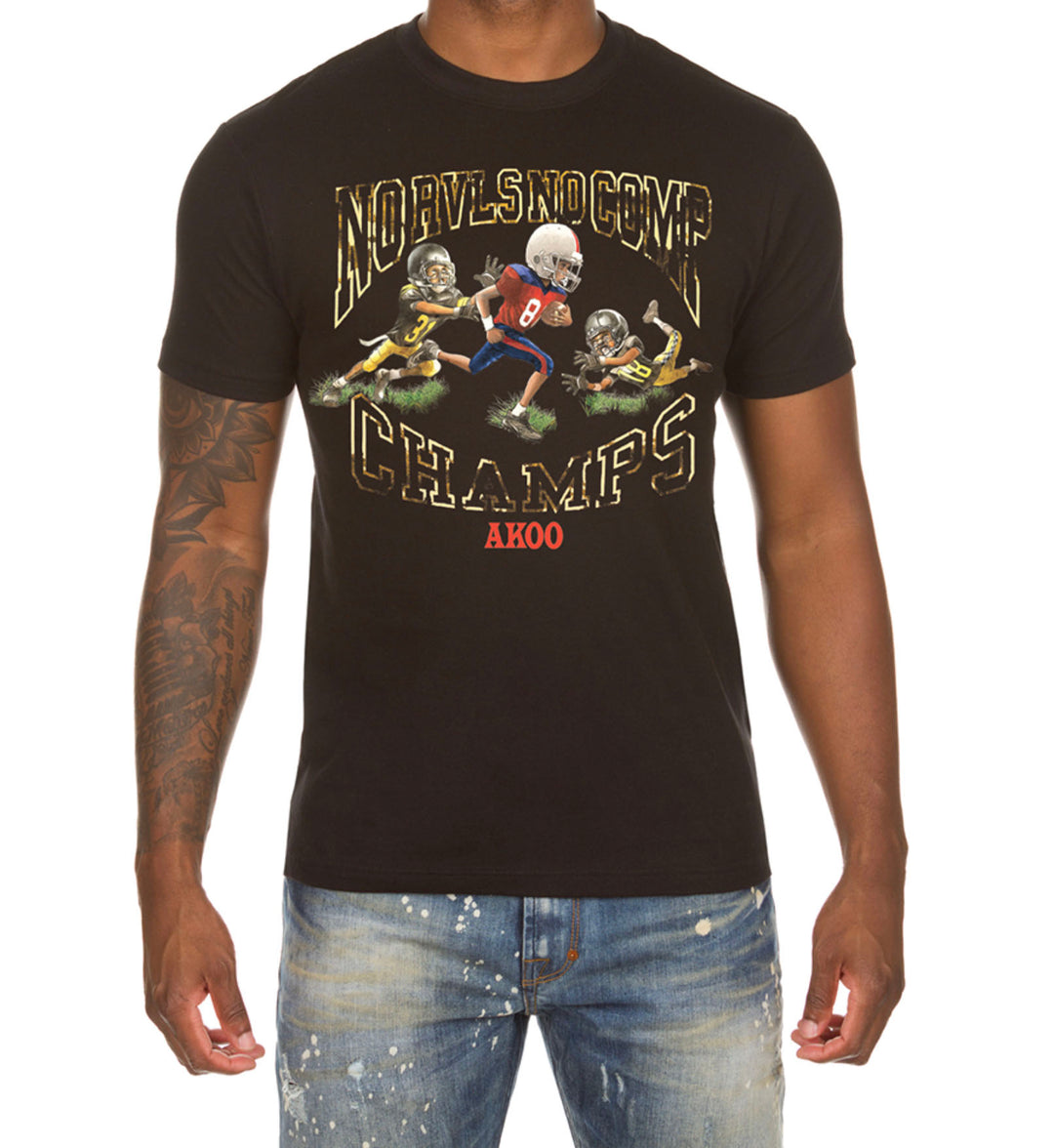 Akoo Champs SS Tee Black (761-2215)