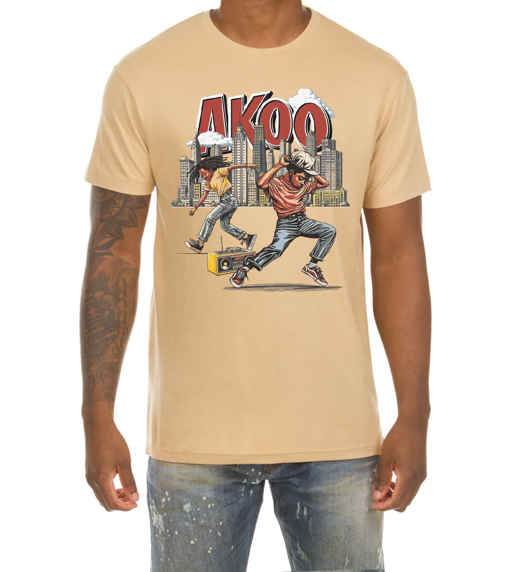 AKOO Get Down SS Tee Sand 761-5207 | Pro Feet