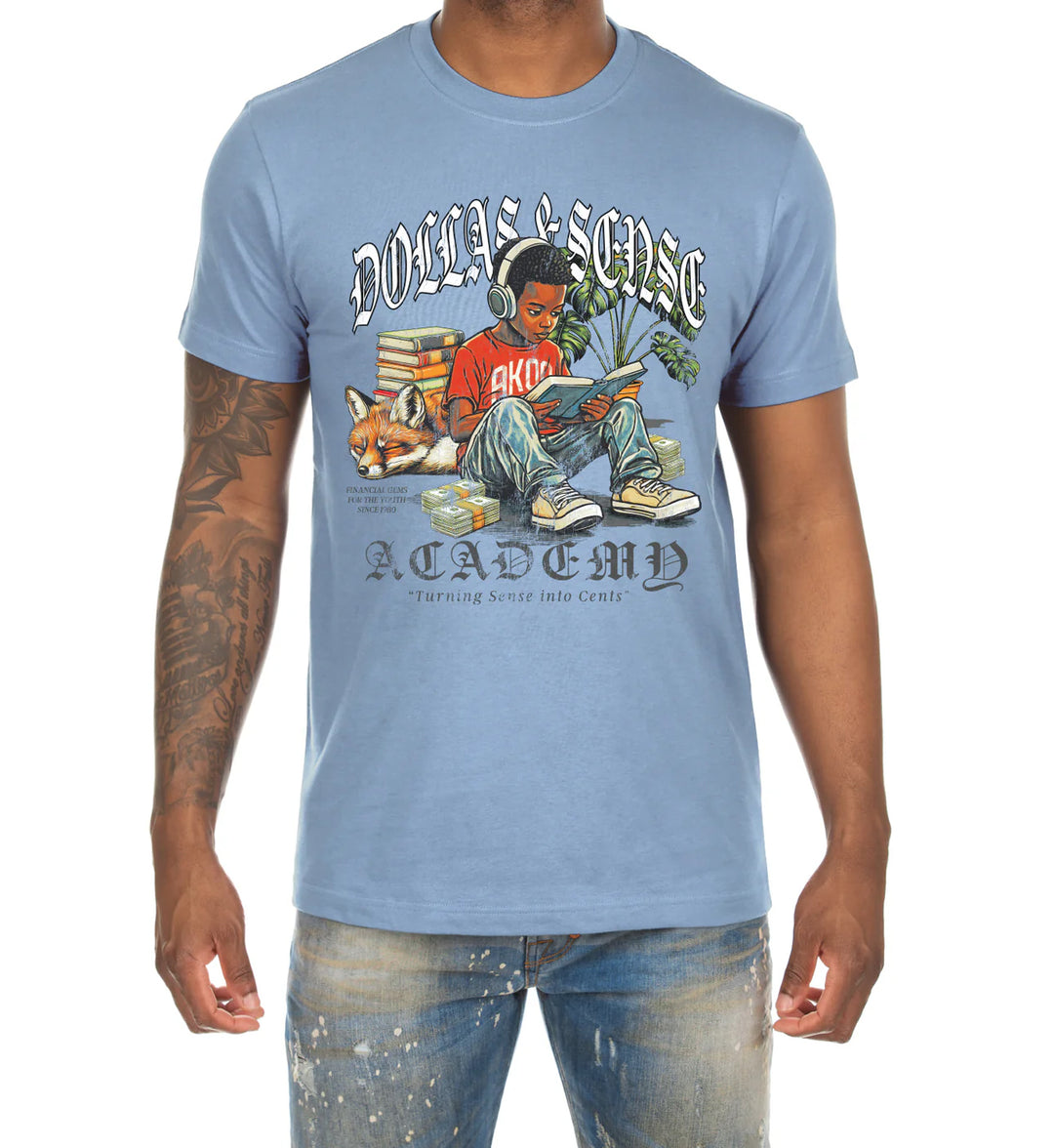 AKOO Academy SS Tee Cerulean 761-5208 | Pro Feet