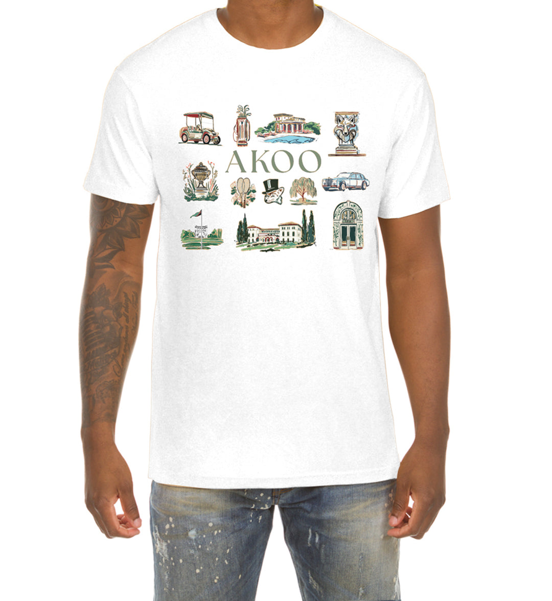 AKOO Welcome SS Tee White 761-6207 | Pro Feet