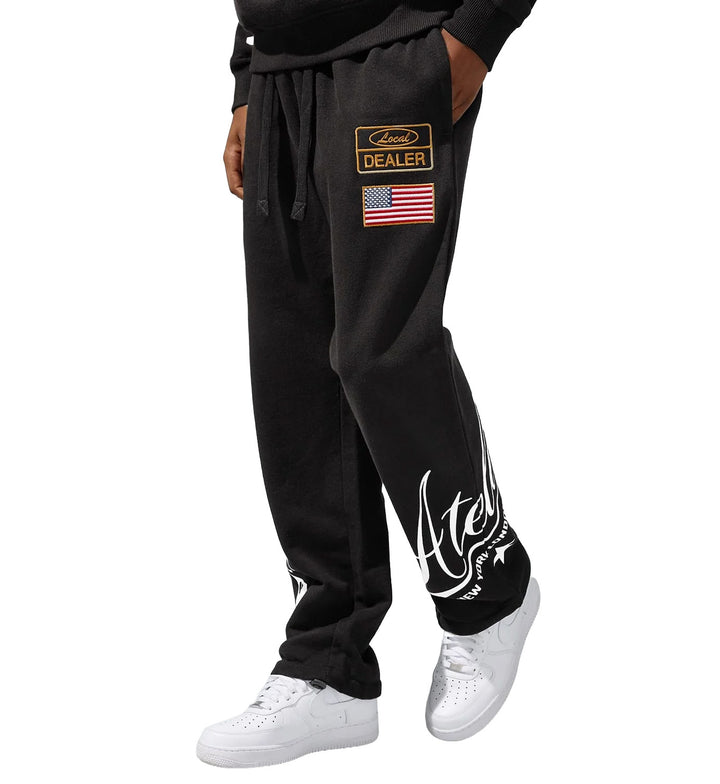 Jordan Craig Atelier Loose Fit Sweatpants Black 81601 | Pro Feet