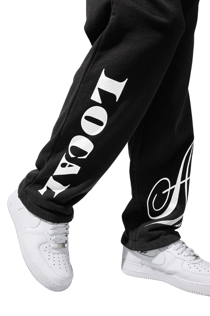 Jordan Craig Atelier Loose Fit Sweatpants Black 81601 | Pro Feet