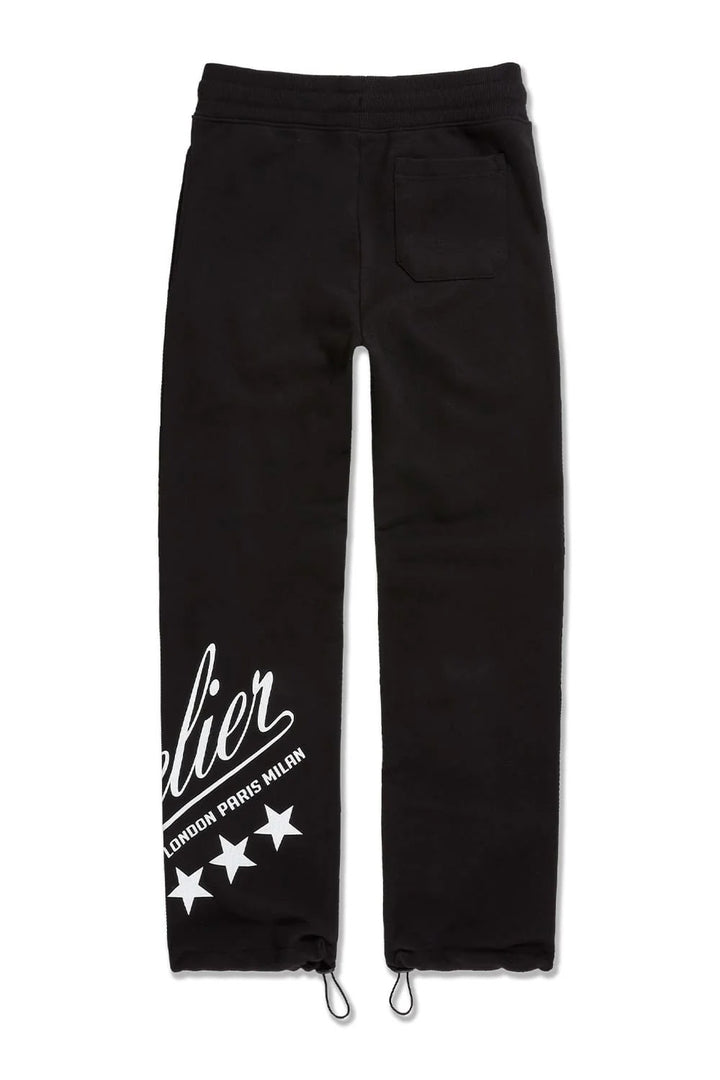 Jordan Craig Atelier Loose Fit Sweatpants Black 81601 | Pro Feet