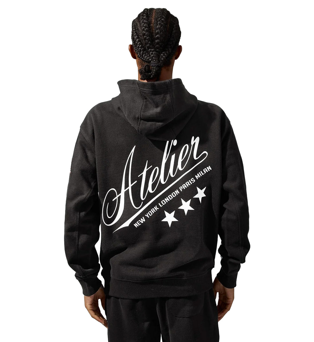 Jordan Craig Atelier Pullover Hoodie Black 81601H | Pro Feet