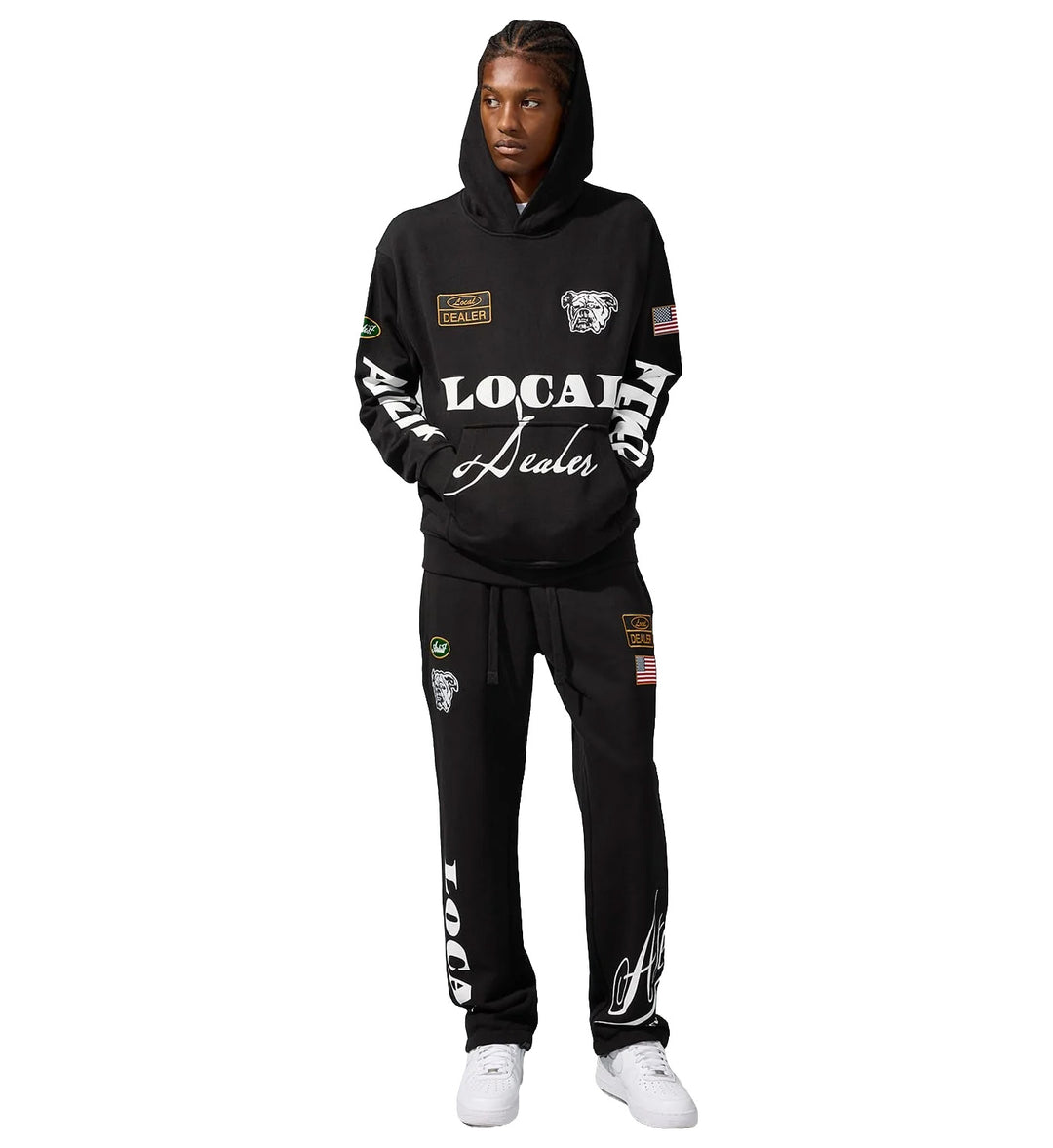 Jordan Craig Atelier Pullover Hoodie Black 81601H | Pro Feet