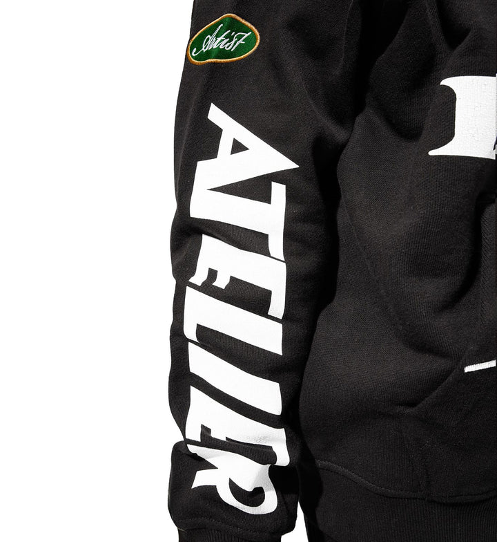 Jordan Craig Atelier Pullover Hoodie Black 81601H | Pro Feet