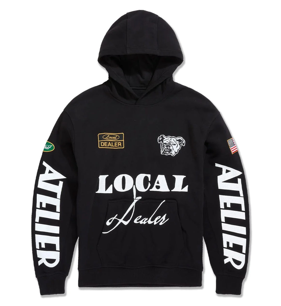 Jordan Craig Atelier Pullover Hoodie Black 81601H | Pro Feet