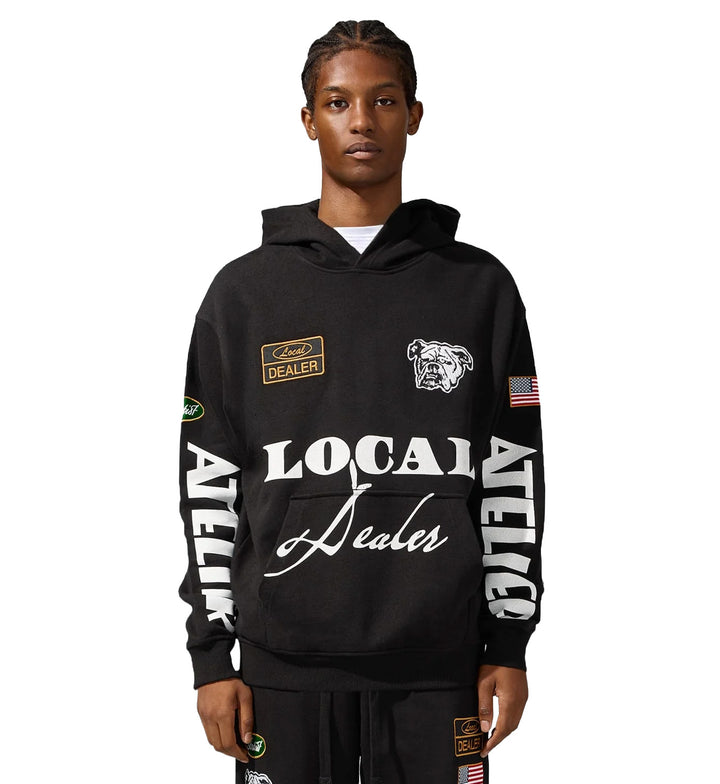 Jordan Craig Atelier Pullover Hoodie Black 81601H | Pro Feet